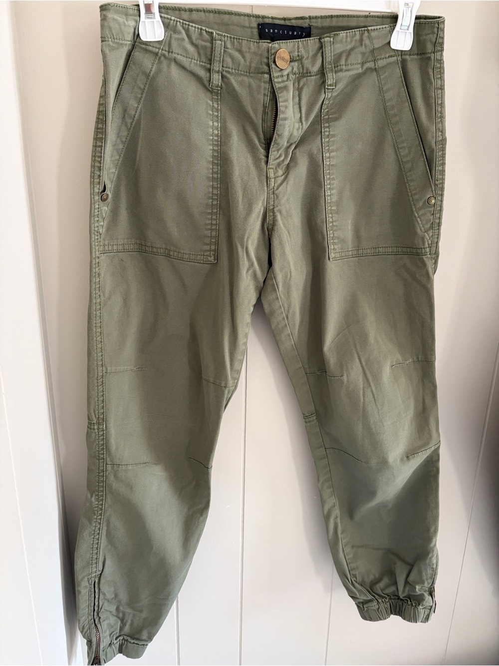 Sanctuary Olive Green Joggers. Size 27
